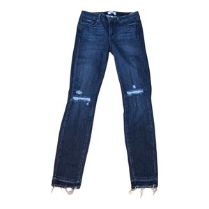 PAIGE Verdugo AnkleBlue Slim Jeans with Vintage Wash